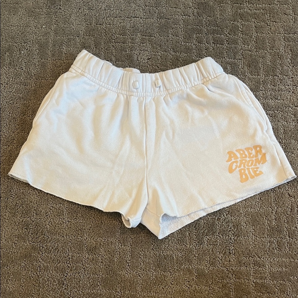 Abercrombie kids Cream sweat Shorts